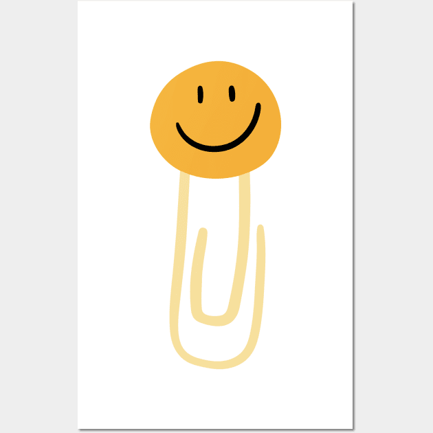 Smiley Paper Clip Wall Art by medimidoodles